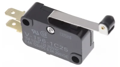 Microinterruptor Omron V-156-1C25, disponible en Biltron.