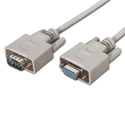 Adaptador NULL MODEM macho Sub-D 9 pines a hembra Sub-D 9 pines, con cable de 1.8 metros, en Biltron.