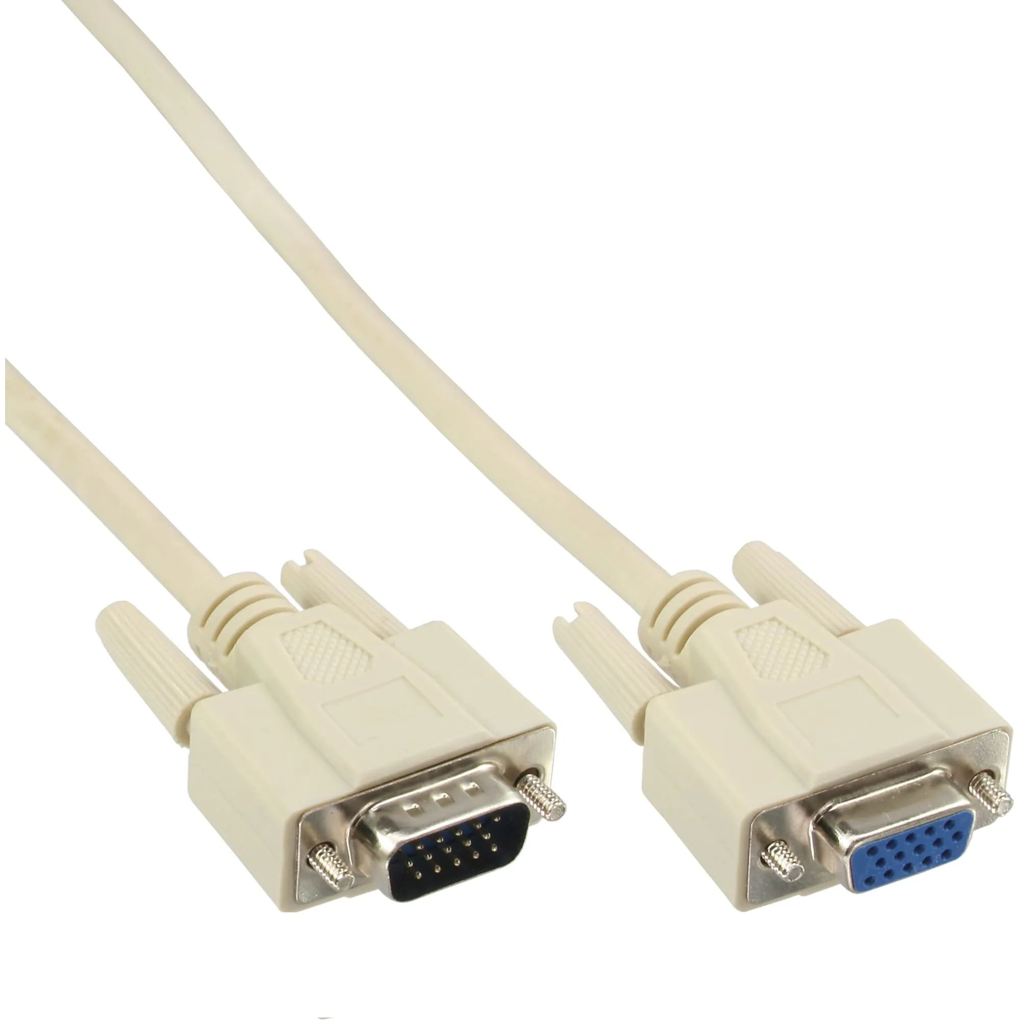 Adaptador macho VGA a hembra VGA de 15 pines con cable de 2 metros de longitud, en Biltron.