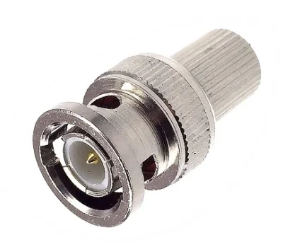 Conector BNC macho terminal de carga 75 Ω, disponible en Biltron.