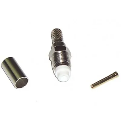 Conector FME hembra aéreo para crimpar en cables RG174