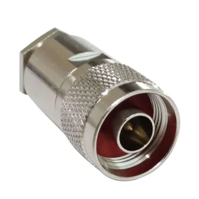 Conector N macho aéreo para soldar en cables RG217 con terminal de carga de 50 Ω, en Biltron.