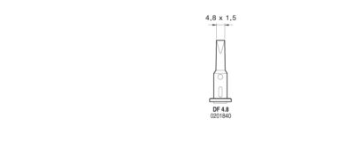 Punta JBC DF 4.8 para soldador de gas SG1070 referencia 0201840