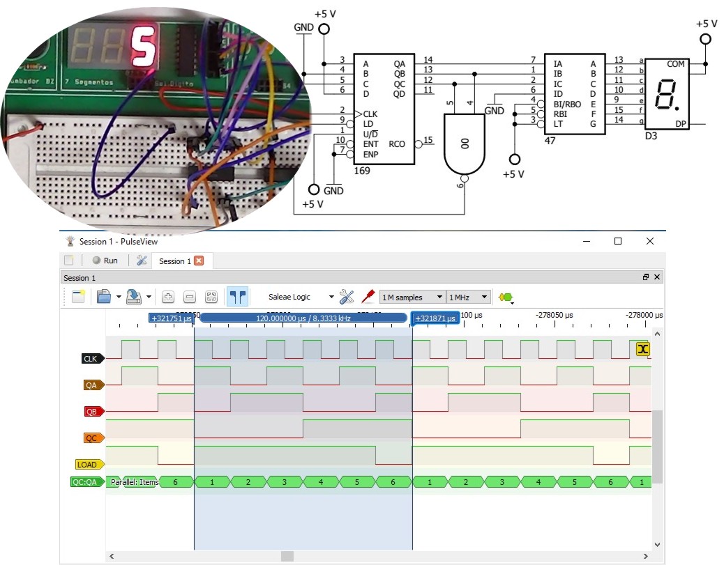 Componentes y circuitos integrados incluidos en el kit Módulo 2 de electrónica digital de MK Electrónica